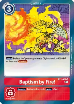 Baptism by Fire! 「EX1-067」「EN」