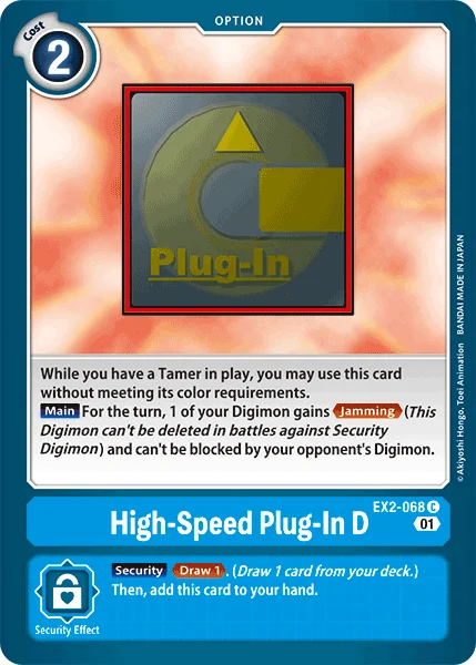 High-Speed Plug-In D 「EX2-068」「EN」