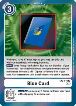 Blue Card 「EX2-072」「EN」