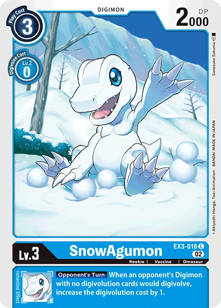 SnowAgumon 「EX3-016」「EN」