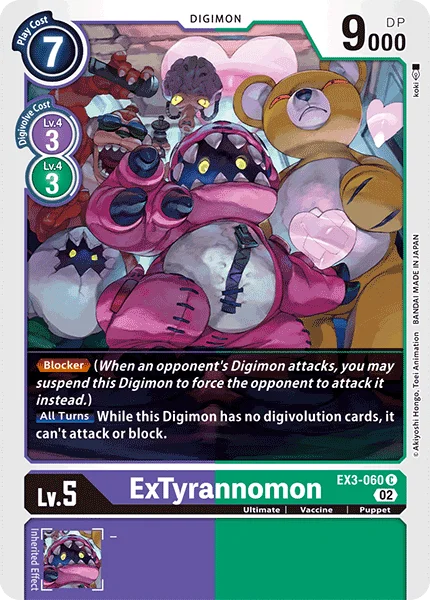 ExTyrannomon 「EX3-060」「EN」