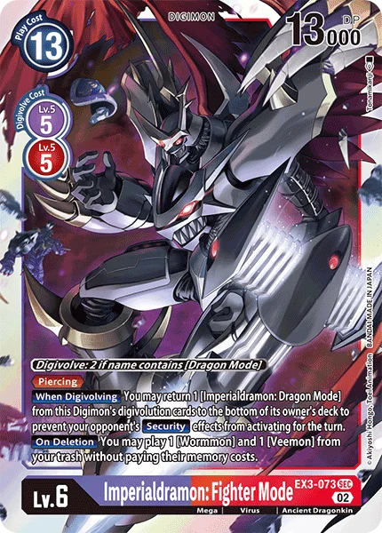 Imperialdramon: Fighter Mode 「EX3-073」「EN」