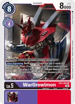 WarGrowlmon 「EX3-062」「EN」
