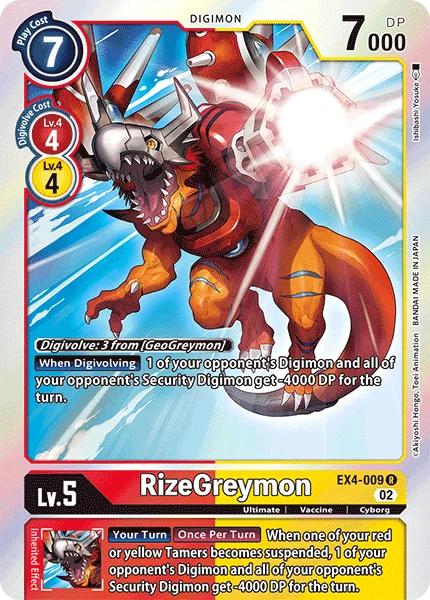RizeGreymon 「EX4-009」「EN」