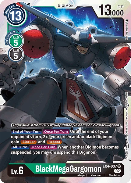 BlackMegaGargomon 「EX4-037」「EN」