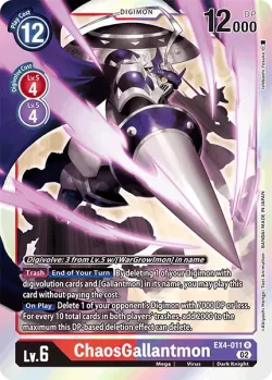ChaosGallantmon — EX-04: Theme Booster Alternative Being #EX4-011 · Digimon