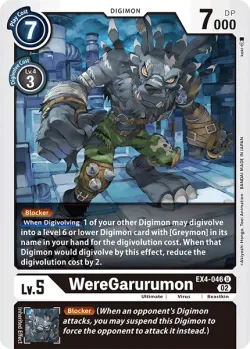 WereGarurumon 「EX4-046」「EN」