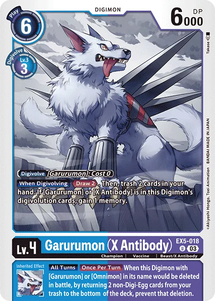 Garurumon (X Antibody) 「EX5-018」「EN」