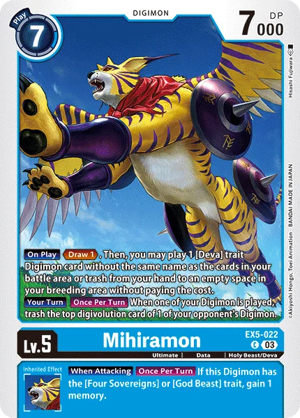 Mihiramon 「EX5-022」「EN」
