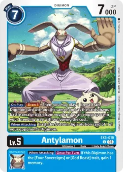 Antylamon — EX-05: Theme Booster Animal Colosseum #EX5-019 · Digimon