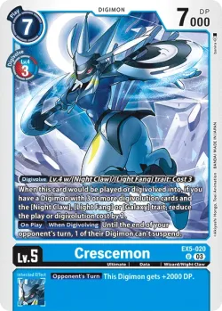 Crescemon — EX-05: Theme Booster Animal Colosseum #EX5-020 · Digimon