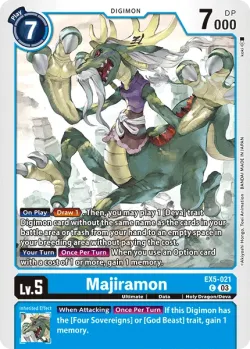 Majiramon — EX-05: Theme Booster Animal Colosseum #EX5-021 · Digimon