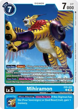 Mihiramon — EX-05: Theme Booster Animal Colosseum #EX5-022 · Digimon