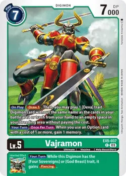Vajramon 「EX5-037」「EN」