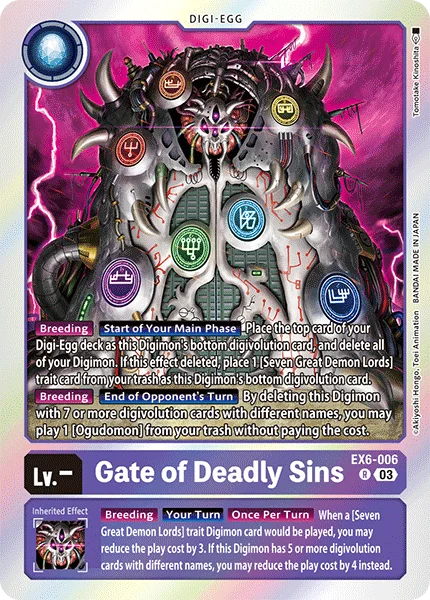 Gate of Deadly Sins 「EX6-006」「EN」