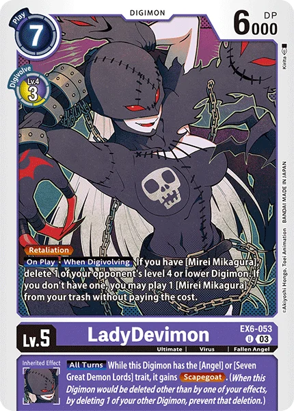 LadyDevimon 「EX6-053」「EN」