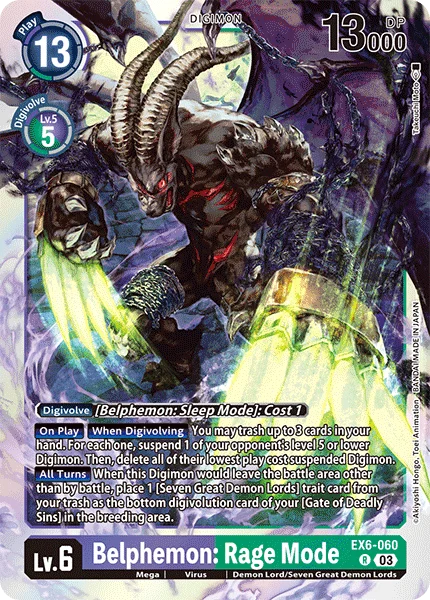 Belphemon: Rage Mode 「EX6-060」「EN」