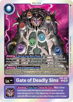 Gate of Deadly Sins — EX-06: Theme Booster Infernal Ascension #EX6-006 · Digimon