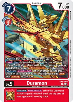 Duramon — EX-06: Theme Booster Infernal Ascension #EX6-009 · Digimon