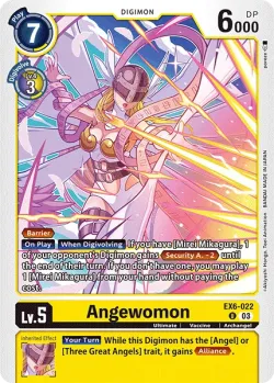 Angewomon — EX-06: Theme Booster Infernal Ascension #EX6-022 · Digimon