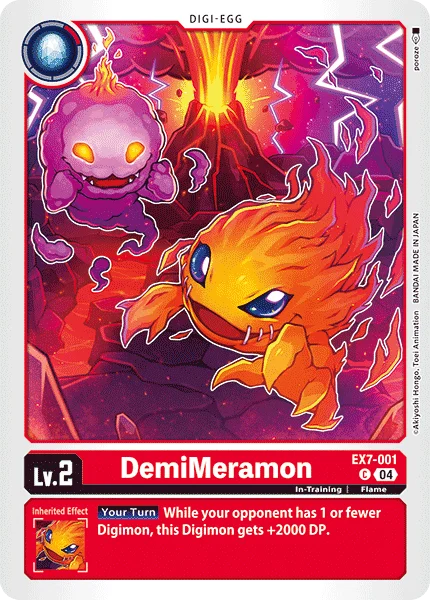 DemiMeramon 「EX7-001」「EN」
