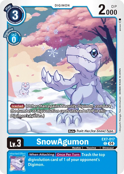 SnowAgumon 「EX7-017」「EN」