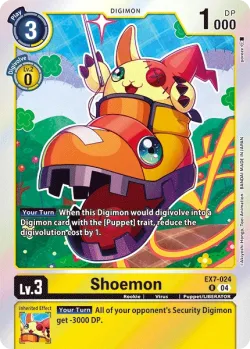 Shoemon — EX-07: Extra Booster Digimon Liberator #EX7-024 · Digimon