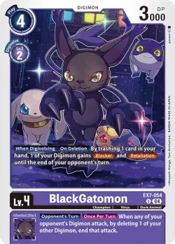 BlackGatomon 「EX7-054」「EN」