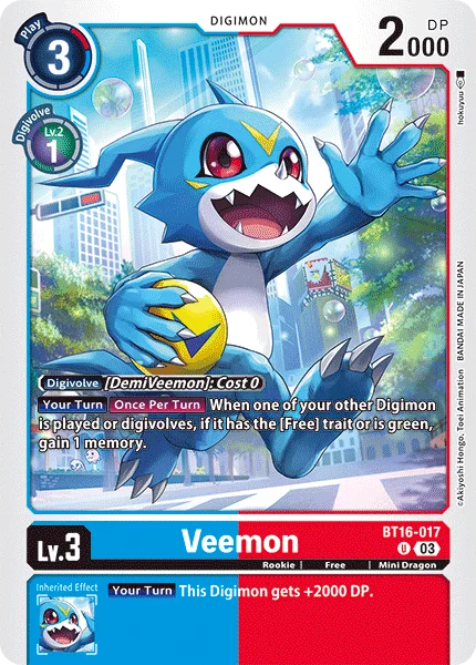 Veemon 「BT16-017」「EN」