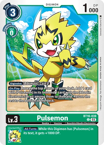 Pulsemon 「BT16-039」「EN」