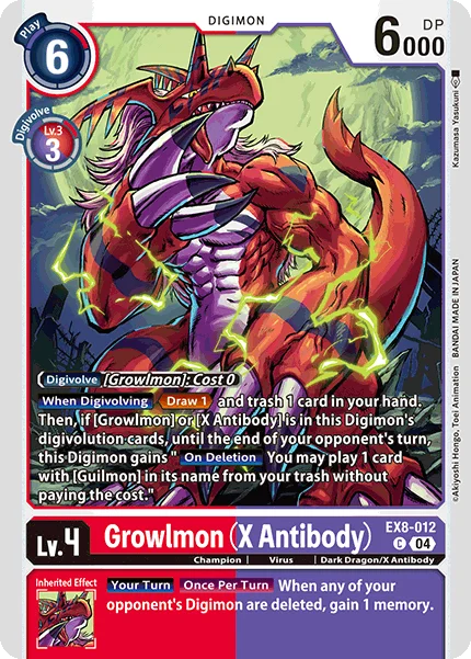 Growlmon (X Antibody) 「EX8-012」「EN」