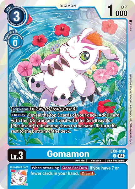 Gomamon 「EX8-018」「EN」