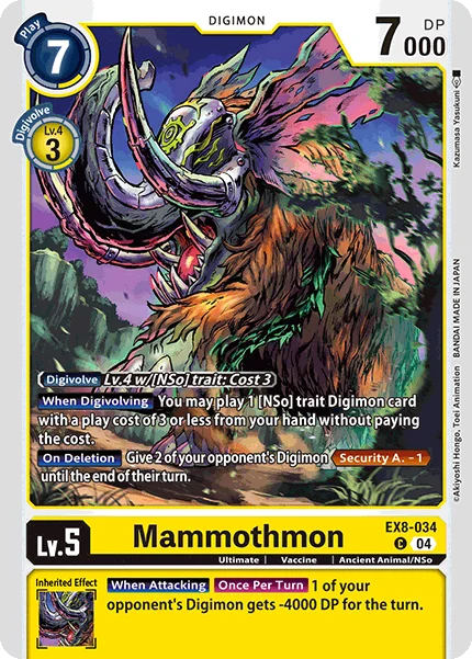 Mammothmon 「EX8-034」「EN」