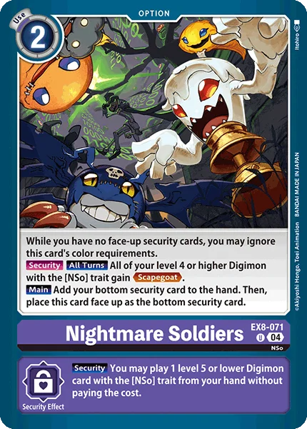 Nightmare Soldiers 「EX8-071」「EN」