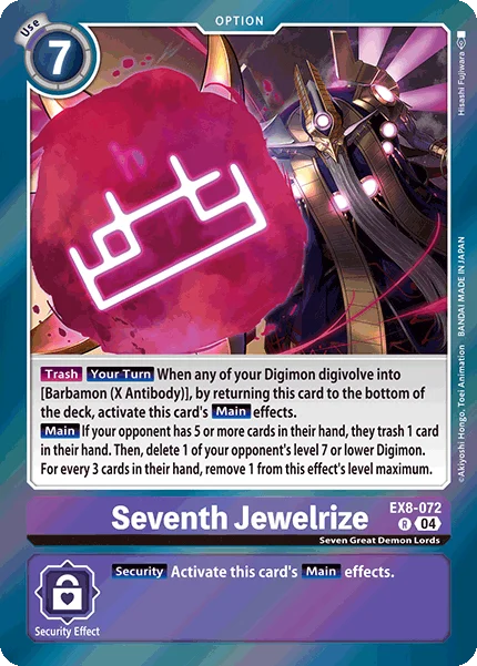 Seventh Jewelrize 「EX8-072」「EN」
