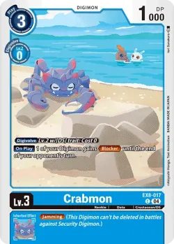 Crabmon — EX-08: Extra Booster Chain of Liberation #EX8-017 · Digimon