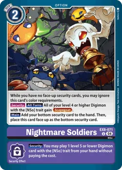 Nightmare Soldiers 「EX8-071」「EN」