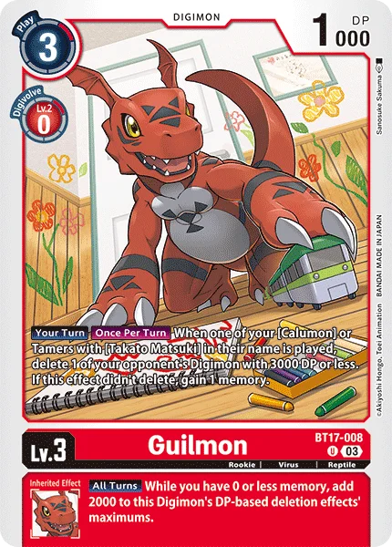 Guilmon 「BT17-008」「EN」