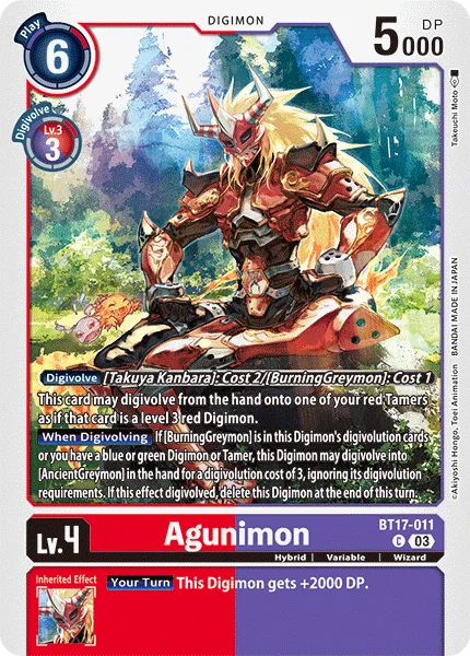 Agunimon 「BT17-011」「EN」