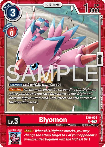 Biyomon 「EX9-008」「EN」