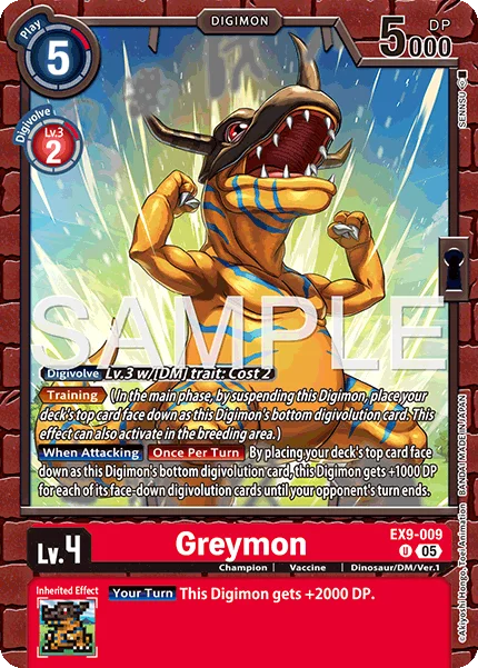 Greymon 「EX9-009」「EN」