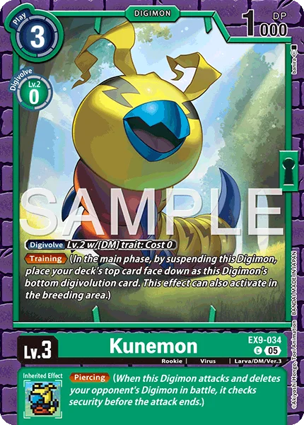 Kunemon 「EX9-034」「EN」