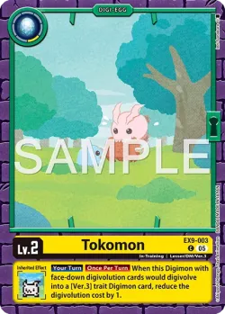 Tokomon — EX-09: EXTRA BOOSTER VERSUS MONSTERS #EX9-003 · Digimon