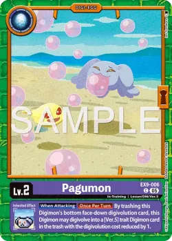 Pagumon — EX-09: EXTRA BOOSTER VERSUS MONSTERS #EX9-006 · Digimon