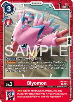 Biyomon — EX-09: EXTRA BOOSTER VERSUS MONSTERS #EX9-008 · Digimon