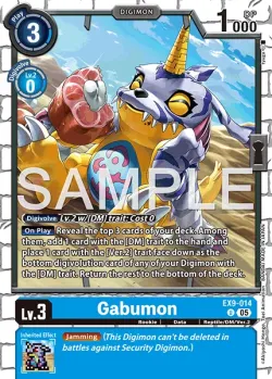 Gabumon — EX-09: EXTRA BOOSTER VERSUS MONSTERS #EX9-014 · Digimon