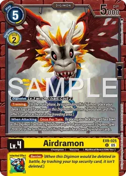 Airdramon — EX-09: EXTRA BOOSTER VERSUS MONSTERS #EX9-025 · Digimon