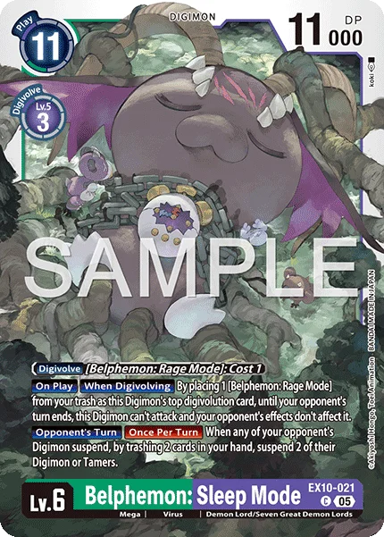 Belphemon: Sleep Mode 「EX10-021」「EN」