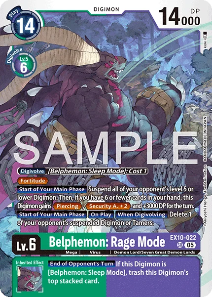 Belphemon: Rage Mode 「EX10-022」「EN」