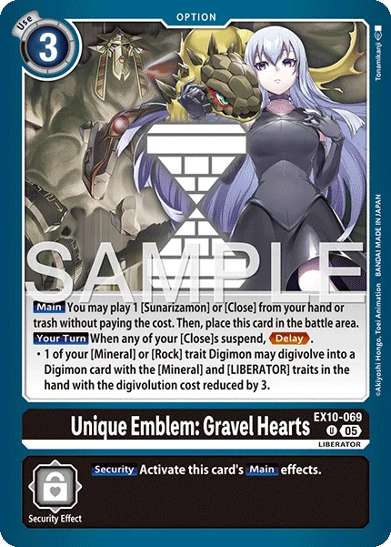 Unique Emblem: Gravel Hearts 「EX10-069」「EN」